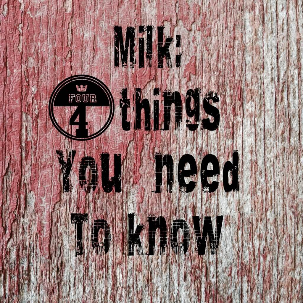 Milk 4 Things You Need To Know