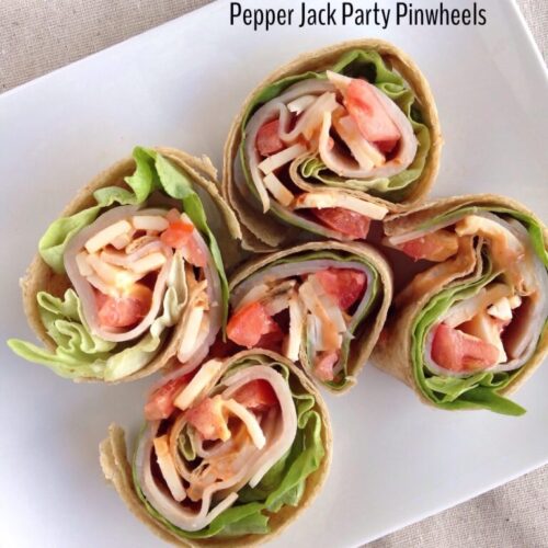 Pepper Jack Party Pinwheels