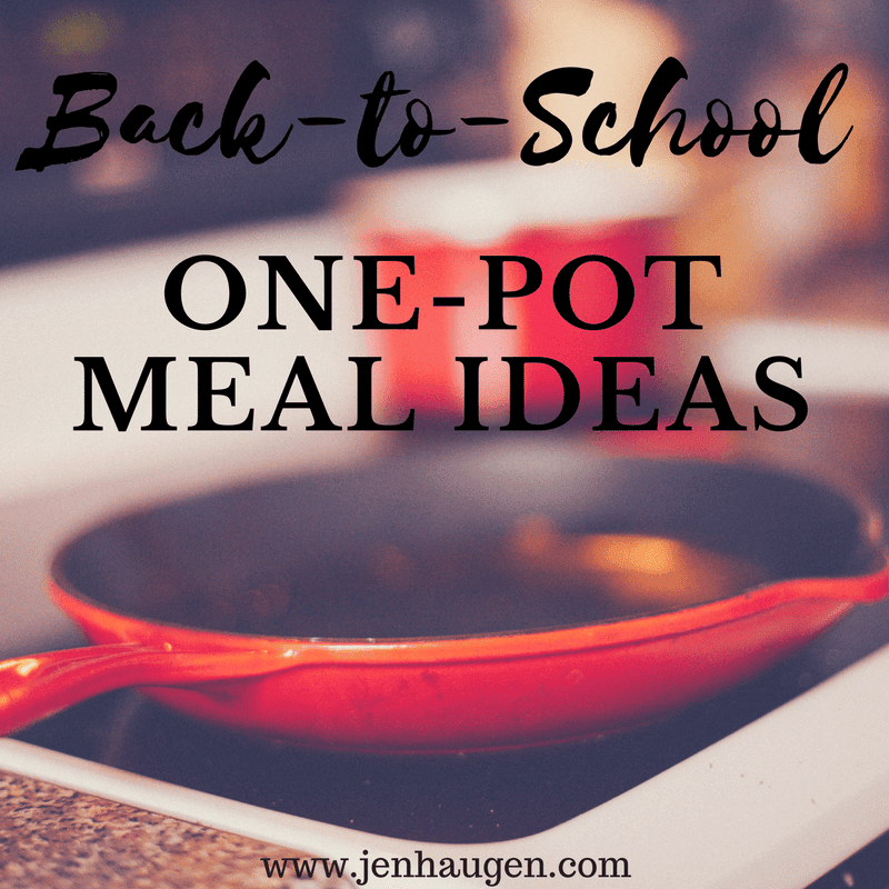 One Pot Meal Ideas