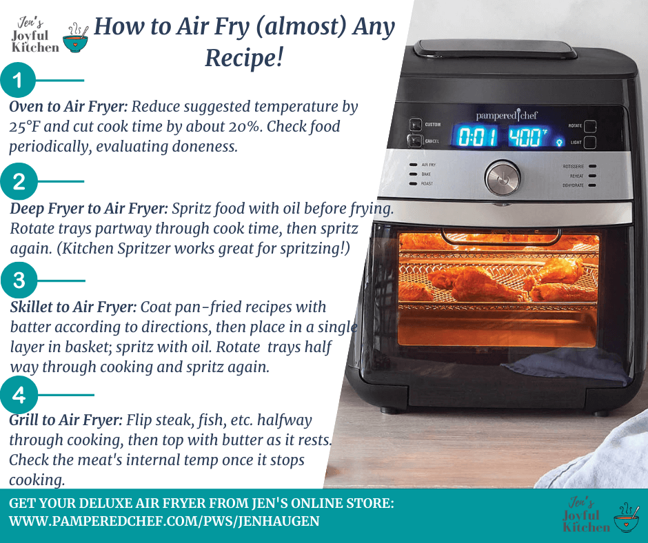 Easy Pampered Chef Air Fryer Recipes & Instructions - Midwest Goodness