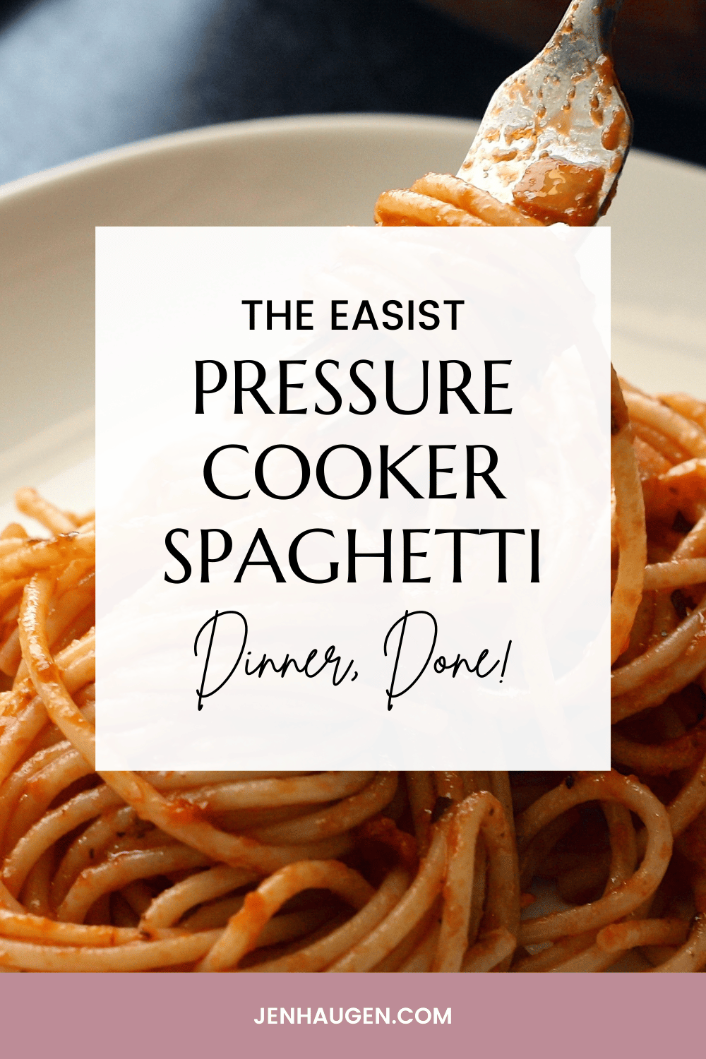 pressure cooker spaghetti