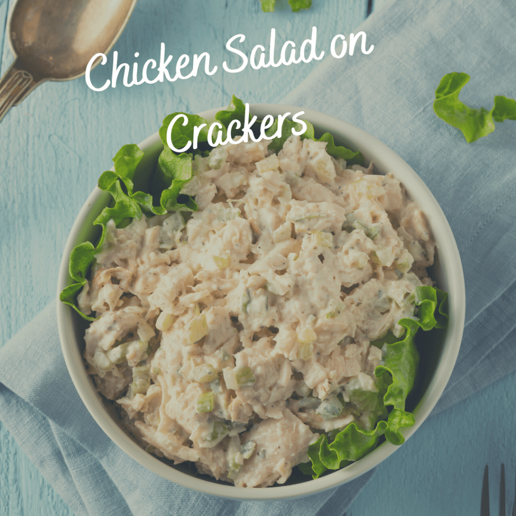 camping lunch idea chicken salad