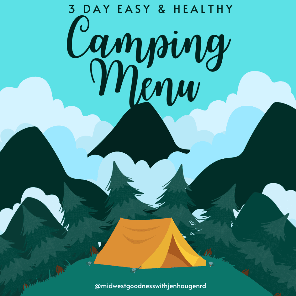 3 day easy menu for camping