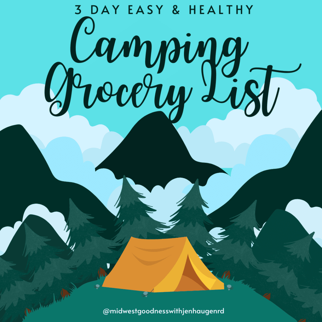 Camping-Einkaufsliste