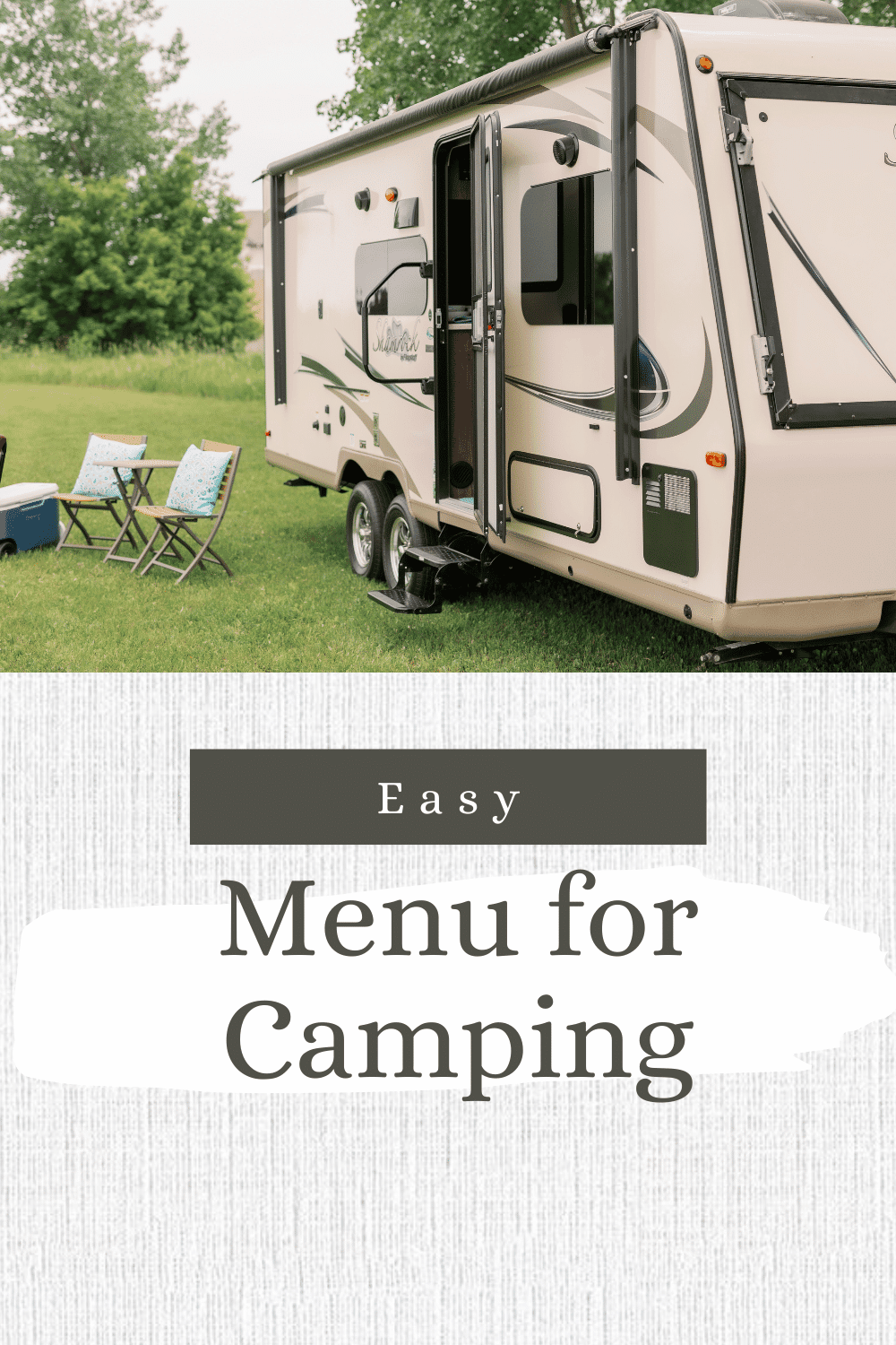 Easy menu for camping