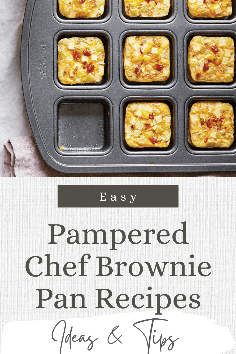 Easy Pampered Chef Brownie Pan Recipes