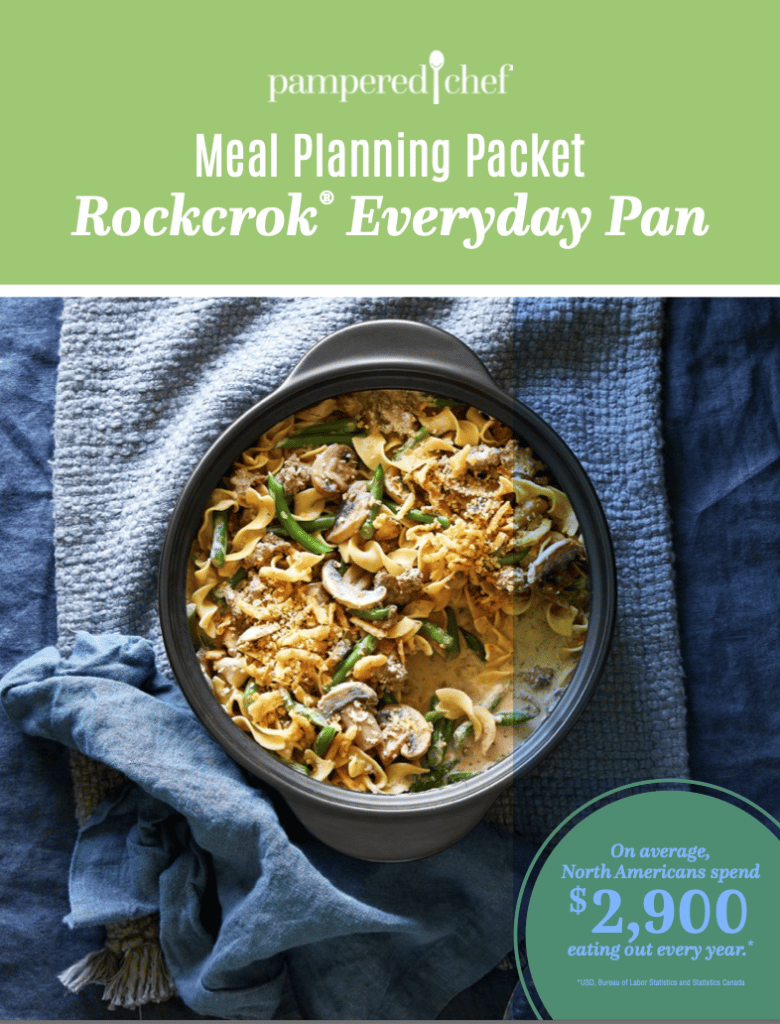 Pampered Chef RockCrok Recipes Meal Planning Packet