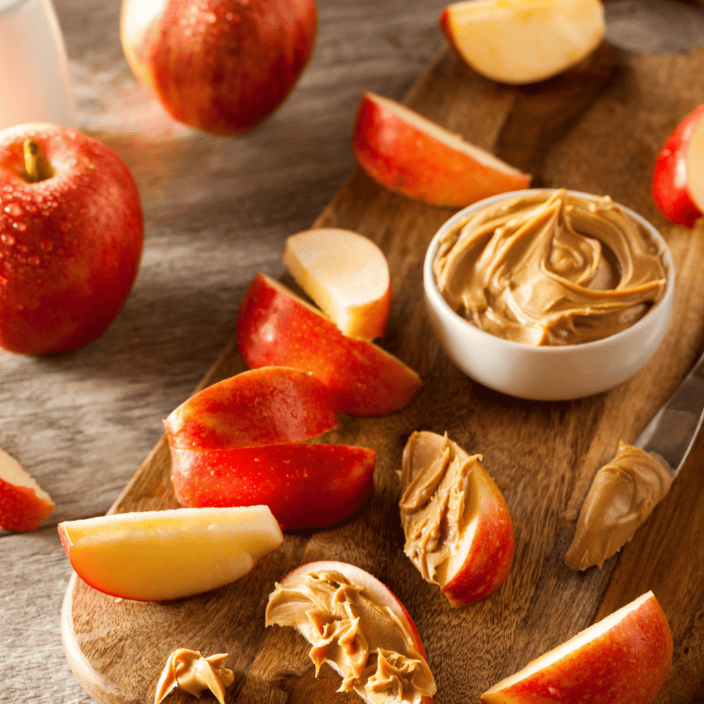 healthy snacks for toddlers on the go apples and peanut butter